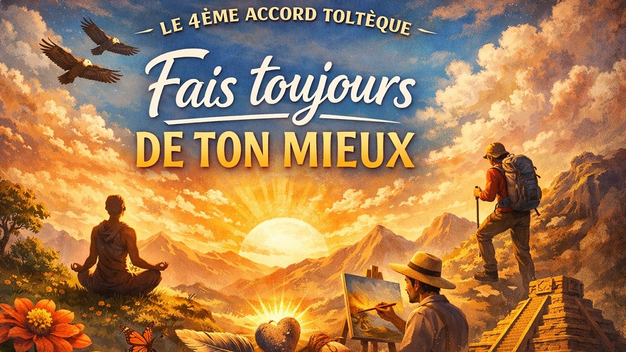Le 4ᵉ Accord Toltèque : Faites toujours de votre mieux (et arrêtez de vous juger)