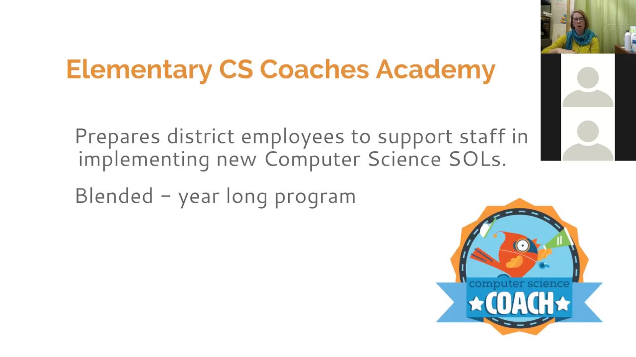 CodeVA Elementary Computer Science Coaches Academy - YouTube