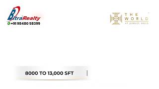 DSR The World Jubilee Hills | Ultra Luxury Flats in Hyderabad | BITRA REALTY