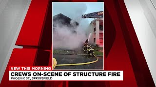 Crews on-scene of structure fire in Springfield