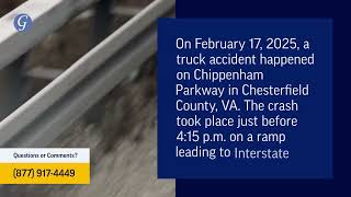 One Injured in Truck Accident on Chippenham Pkwy in Chesterfield County, VA