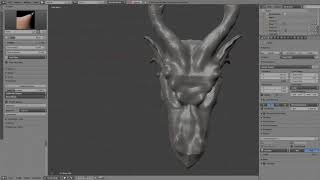 Sculpting dragon with Blender - Timelapse 5