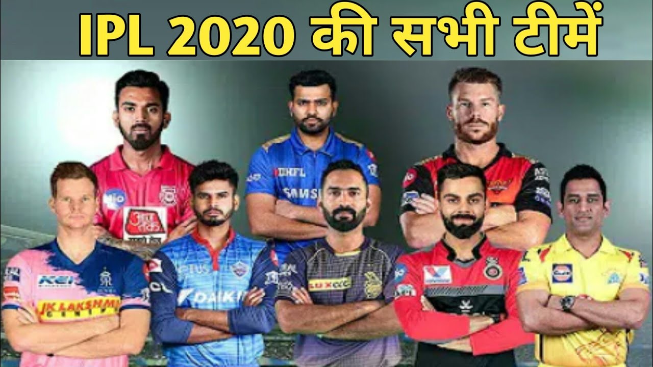 ipl 2020 all  team squad, ipl 2020 player list | CrickLuv |
