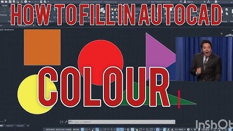 how to colour fill in AutoCAD color in different shapes in AutoCAD draftsman