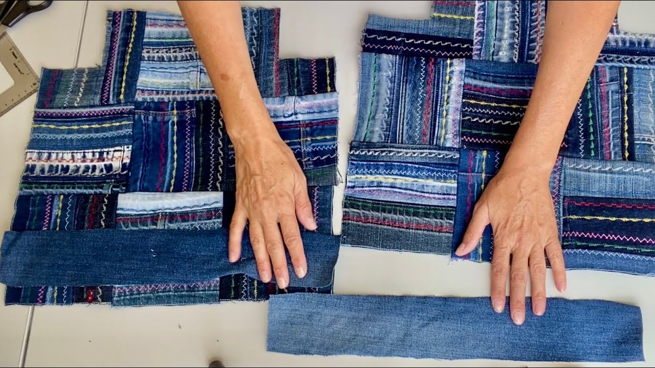 You can make this Beautiful Denim TOTE BAG from old jeans DIY Tutorial