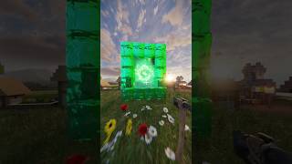 Realistic Slime Portal / Minecraft Rtx #Minecraft #Shorts