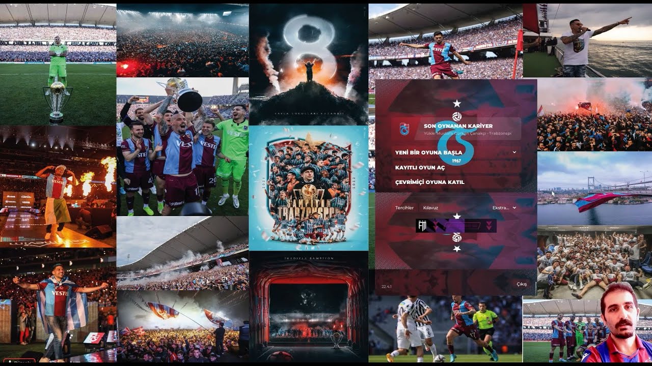 FM 22 Trabzonspor Skin v1.0 Yerli Tema | Şampiyon Takım Teması 