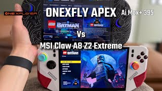 LEGO Batman Legacy of the Dark Knight Onexplayer Apex 395 vs MSI Claw A8 Z2 Extreme