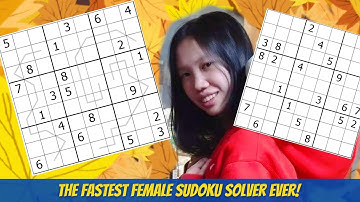 The Fastest Female Sudoku Player Ever