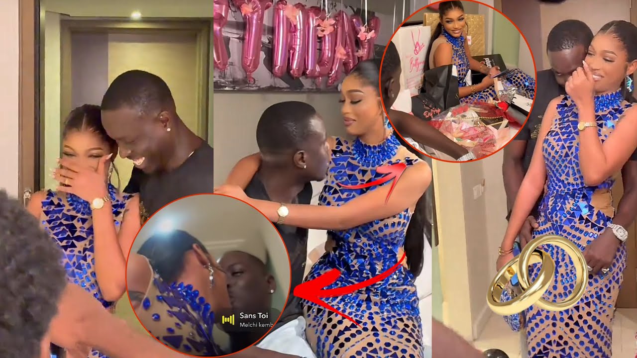 La surprise de Ngaaka blindé à sa femme Fatel 🌹A l’honneur de ses 25ans…Machalla regardez le bisous…