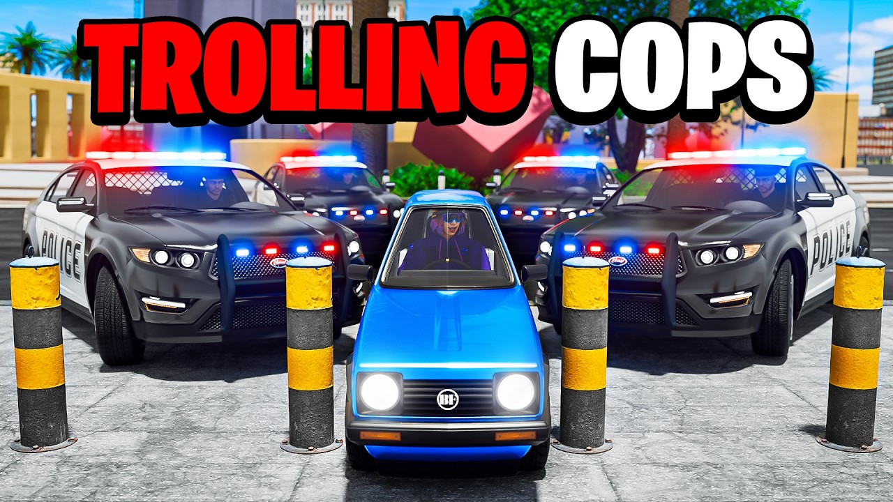 The Worlds SKINNIEST Car Escapes Cop In GTA 5 RP