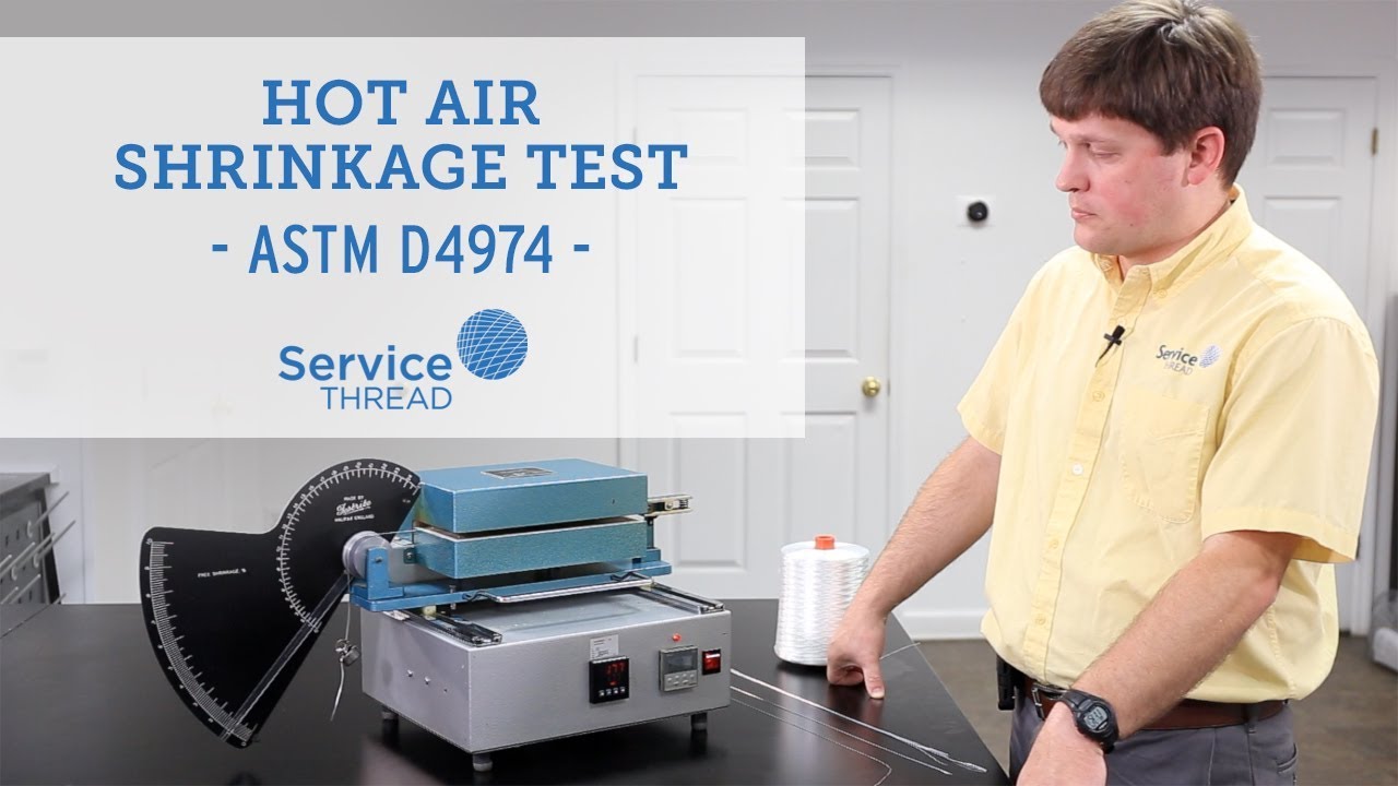 Test Hot Air Shrinkage for Raw Industrial Yarn and Thread YouTube