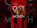 One Month will be here sooner or later …