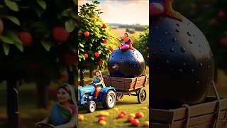 Miniature Black Currant Juice Tiny Punjabi Women Make Giant Fruit Juice Hyper-Realistic Art