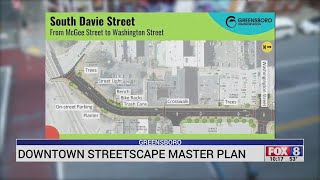Downtown Greensboro Davie Street pedestrian-friendly project underway