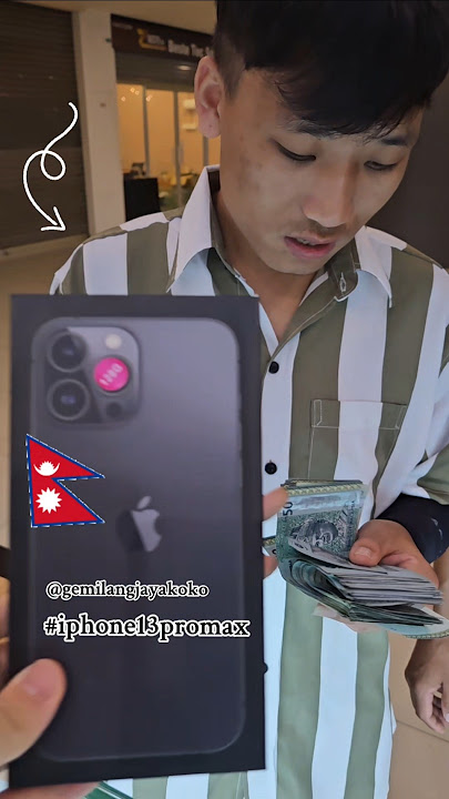Nepal 🇳🇵 Customer Buy IPHONE 13 PRO MAX ORIGINAL AT MALAYSIA #iphone  #13promax #nepal #malaysia