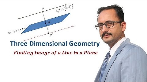 Three Dimensional Geometry: Image of Line in Plane - 1