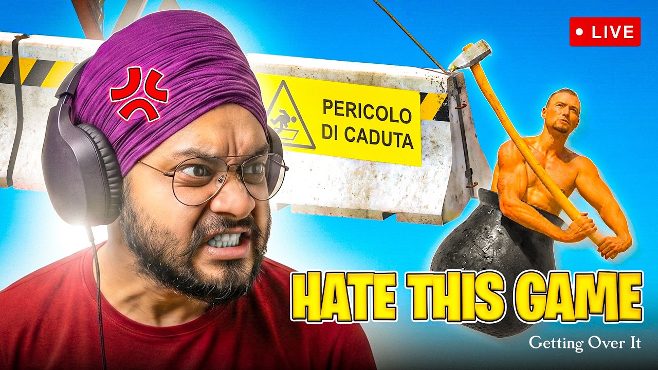 Playing Getting Over It For The First Time | 🔴 Navjotaaa Live
