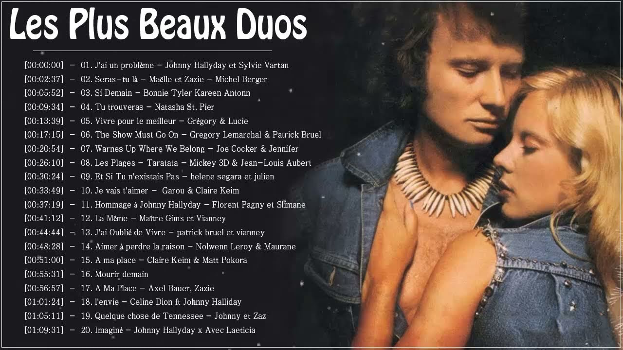 Les Plus Beaux Duos Francais ♫ Les Meilleur Musique Francaise De Tous Les Temps YouTube Les Plus Beaux Duos Francais ♫ Les Meilleur Musique Francaise De Tous Les Temps YouTube