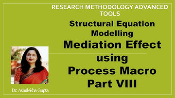 Structural Equation Modelling Mediation using Process Macro(SEM)(mediation)(process Macro)(example)