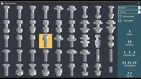 Autodesk Inventor - Place Fasteners AddIn | Version 2.0