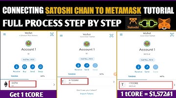 How To Connect Satoshi tCORE Chain To Metamask Wallet (Step by step process)