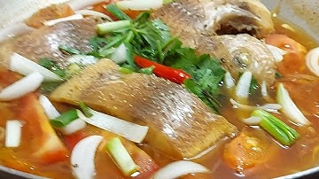 #45 Cá Điêu Hồng Kho Cà Chua Rau Muống Đồng Xào Tỏi