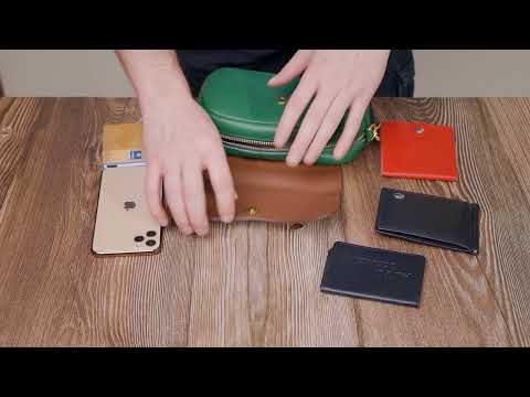 Шкіряна сумка жіноча в красивому кольорі і з фігурним клапаном Vintage 22430 Зелена, видео 1