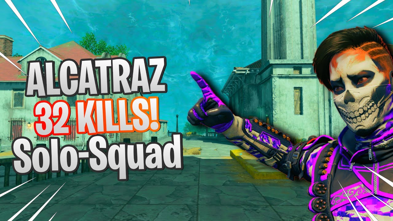 32 Kill Solo Squad BO4 Alcatraz Game - YouTube