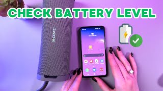 How to Check Battery Level on Sony ULT FIELD 1