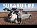 She lives full time in her subaru forester as a digital nomad suv campingvanlife tour