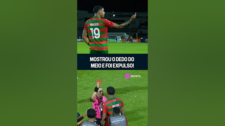 JOGADOR DA PORTUGUESA É EXPULSO APÓS GESTO OBSCENO Polêmico: ÁRBITRA EDINA EXPULSA ATACANTE MACEIÓ