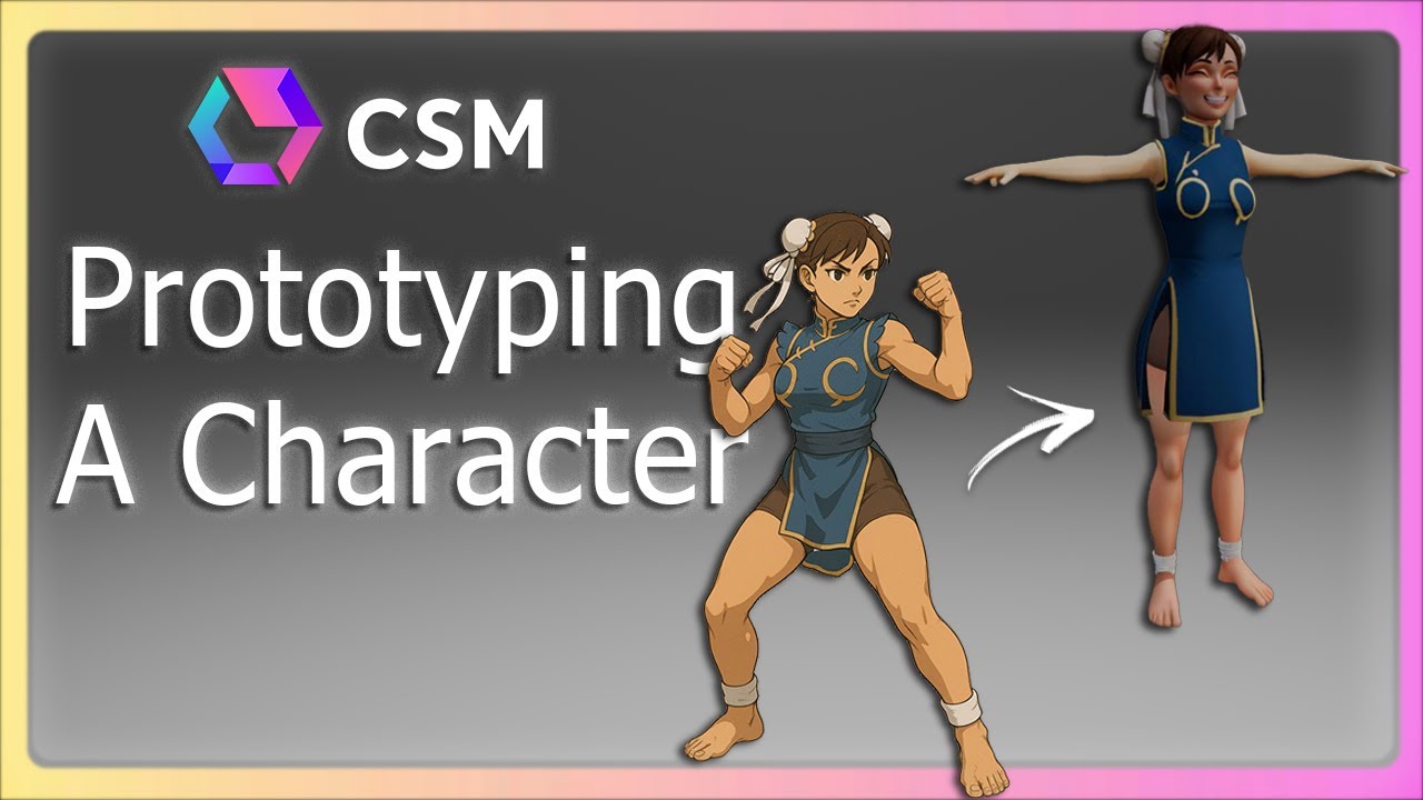 CSM AI Workflow: Prototyping a Character in 3D