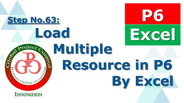 🔴 How to Load Multiple Resources in P6 By Excel