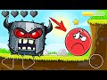 Красный Шар - мод на игру БОССОМ на уровне ! Red Ball 4 mod 100 square шарик   от Спуди !