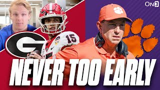 Never Too Early Preview: Georgia Bulldogs vs Clemson Tigers | Kirby Smart, Dabo Swinney