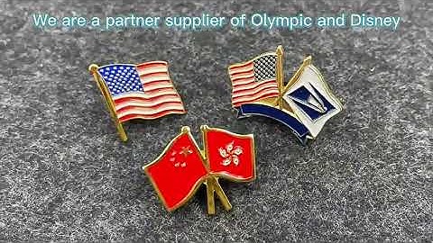 Custom Logo Bulk Stock Soft Enamel Pin Manufacturer Flag Lapel Pin Badges