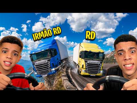 MY 8-YEAR-OLD BROTHER DROVE THE TRUCK OFF THE BRIDGE! - Truck & Logistics Simulator