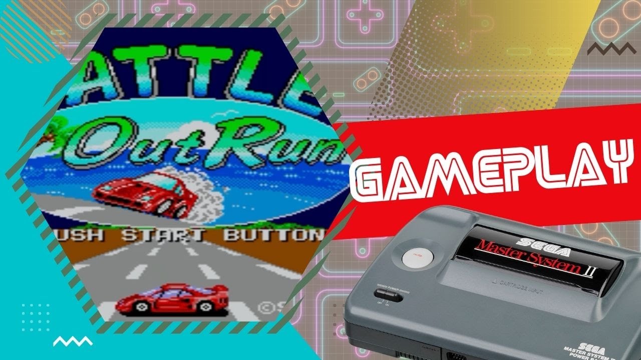 Battle Out Run Master System Gameplay - Retro 8 Bit Racing Game