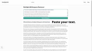 Efficiently Remove Multiple Whitespace With Readytools. How To Remove Whitesapces With Readytools?