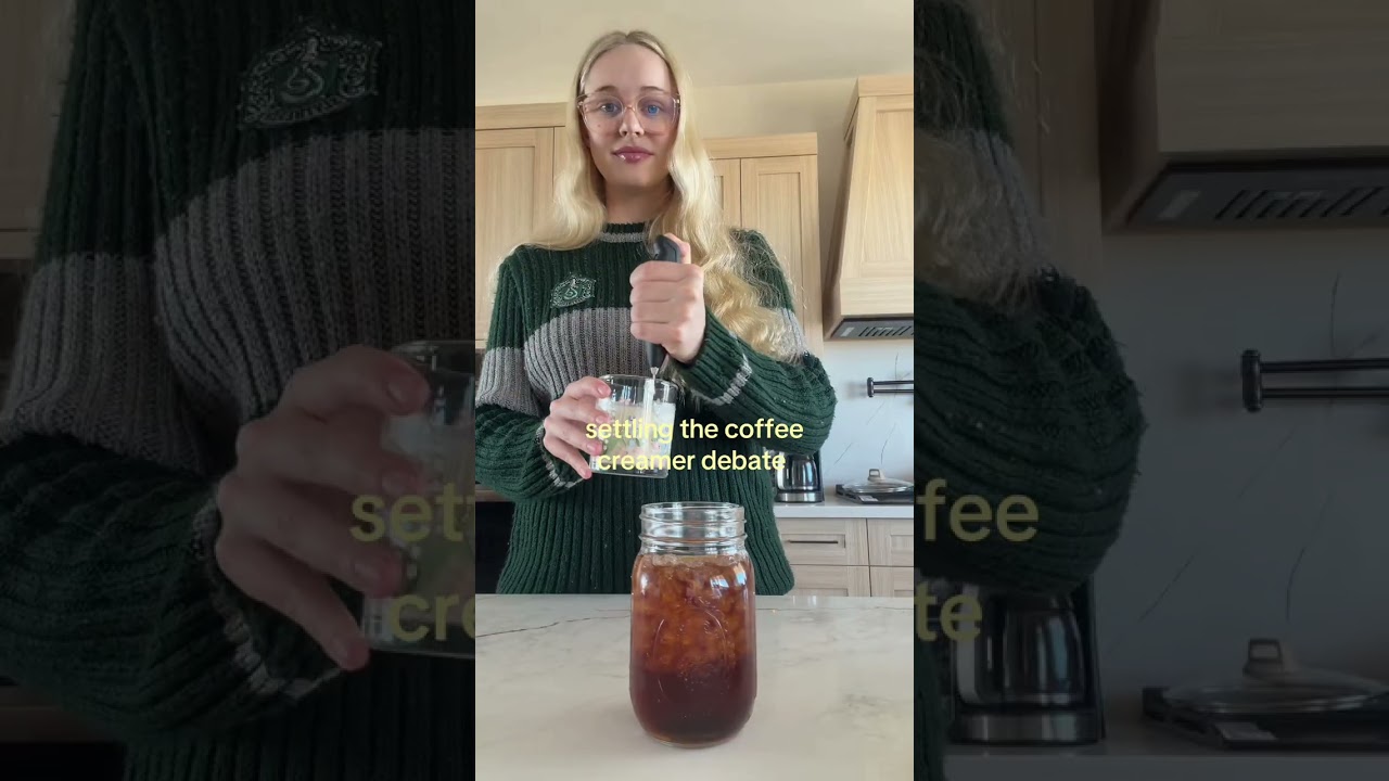 is this the correct amt of creamer? #coffee #foryou #relatable #ellahperry #coffeeathome