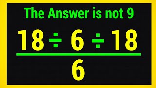 Most people Get This Simple MATH Question Wrong Simplify PEMDAS/ BODMAS rules 