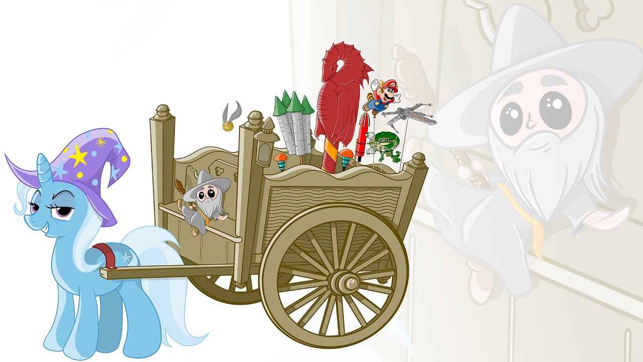 Procreate Speed Painting - Gandalf's Flying Fun