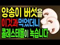 양송이 버섯은 꼭 이것과 같이 드세요! 콜레스테롤이 녹습니다.