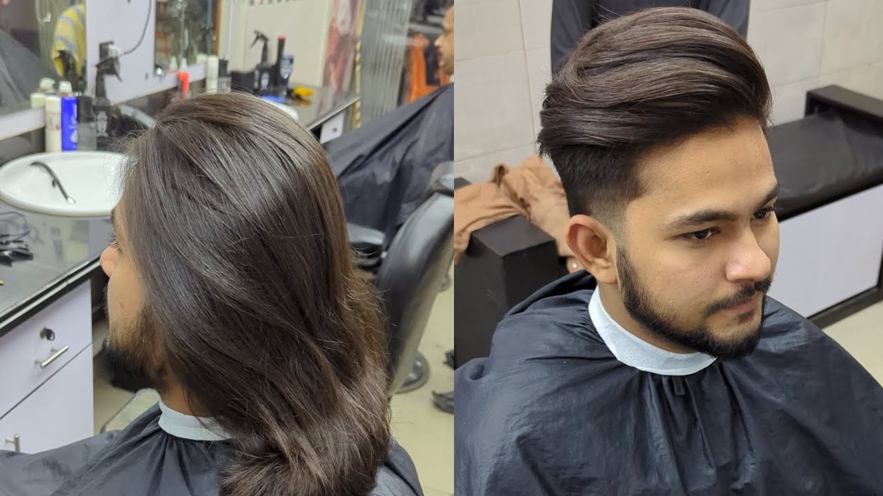 Long Hair/Amazing ASMR hair Transformation Men Are Change💈#trimtrendstudio#trimmer #barbershop #bar.