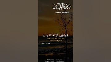 لا تنسوا قراءة سورة الكهف 💛#ماهرالمعيقلي #تلاوات خاشعه #سورة الكهف #ماهر المعيقلي #جمعة مباركة #صلى