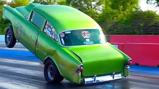 Old School Nostalgia Drags at US41 Dragstrip  Wild Gassers Hot Rods
