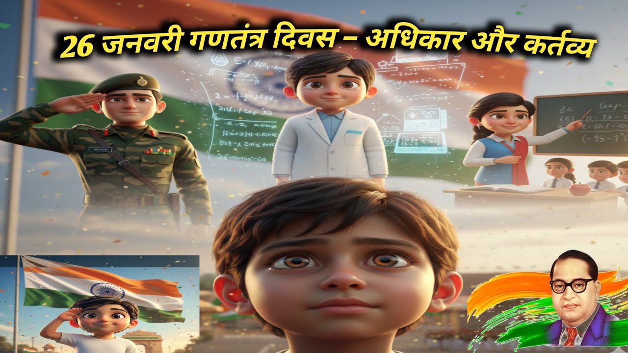 26 January 2026 Special 🇳🇪| संविधान से बना भारत महान 🇳🇪🙏 3d animation story