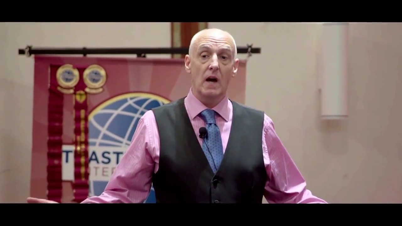 'Lightning never strikes in the same place twice' Peter Rowlands, District 91 final Toastmasters