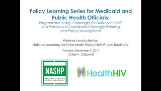 PrEP Policy Learning Series: Program and Policy Challenges for Delivery of PrEP